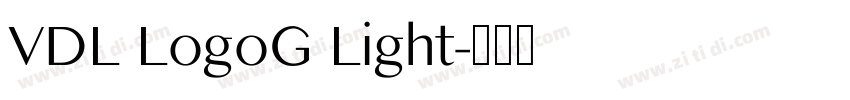 VDL LogoG Light字体转换